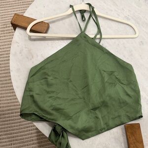 Abercrombie & Fitch Cropped Halter Scarf Top